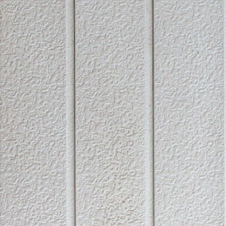 REVESTIMIENTO EXTERIOR ALUMINIO TEXTURA CLASICA BLANCO 3 TABLAS