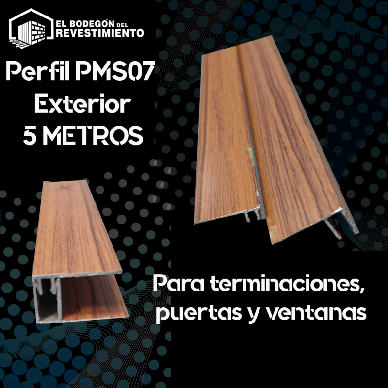 PERFIL EXT JOTA 2 PIEZAS MADERA