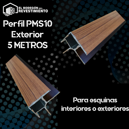 PERFIL EXTERIOR ALUMINIO MADERA 270° SIDING