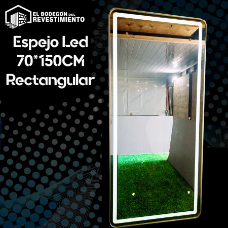 Espejo Led 08 70x150CM MARCO NEGRO