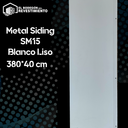 REVESTIMIENTO EXT ALUM BLANCO LISO