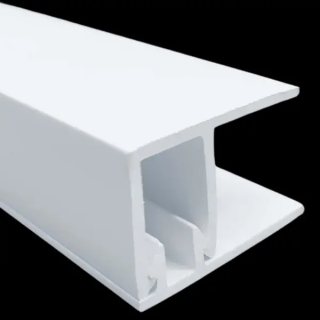 PERFIL EXTERIOR ALUMINIO JOTA 2 PIEZAS BLANCO
