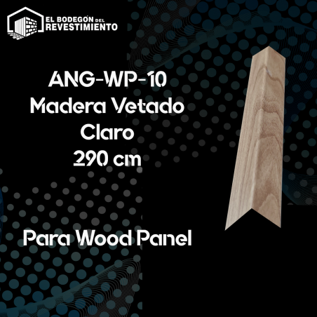 Angulo Wood Panel Madera Vetado Claro