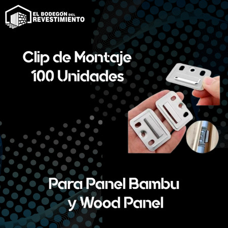 CLIP MONTAJE PACK 100 Unidades