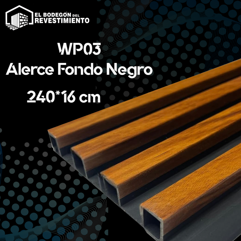 WALL PANEL ALERCE  FONDO NEGRO