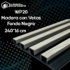 WALL PANEL ECO NEGRO MADERA CON VETAS
