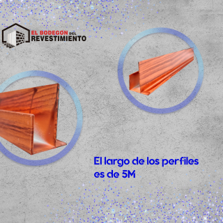 PERFIL EXTERNO ALUMINIO MADERA PUERTA/VENTANA