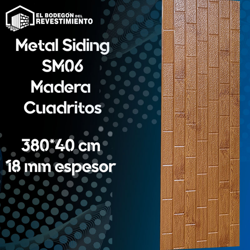 REVESTIMIENTO EXTERIOR CALIDEZ MADERA EN CUADRITOS