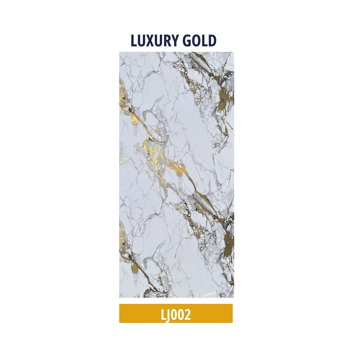 PLANCHA PVC MARMOL LUXURY GOLD 122x244cm