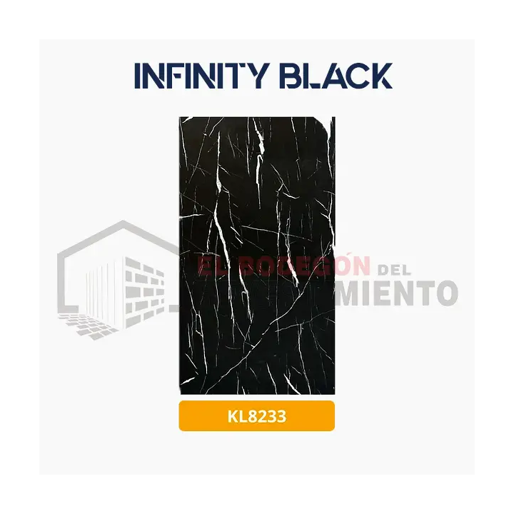 PLANCHA PVC MARMOL INFINITY BLACK