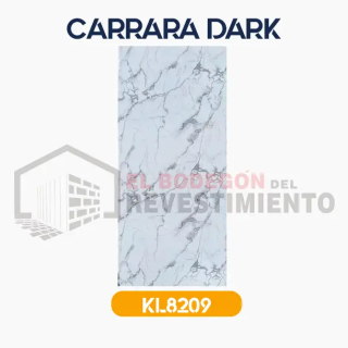 PLANCHA PVC MARMOL CARRARA DARK