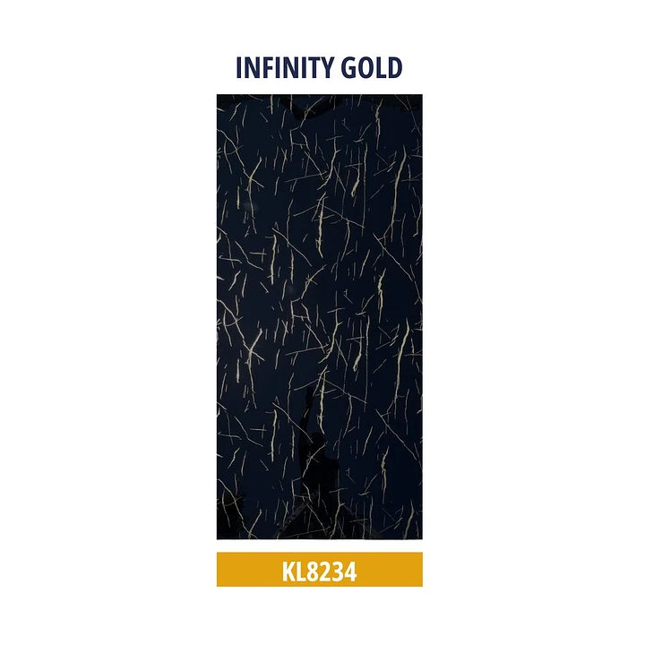Plancha PVC Tipo Mármol Infinity Gold 122x244cm