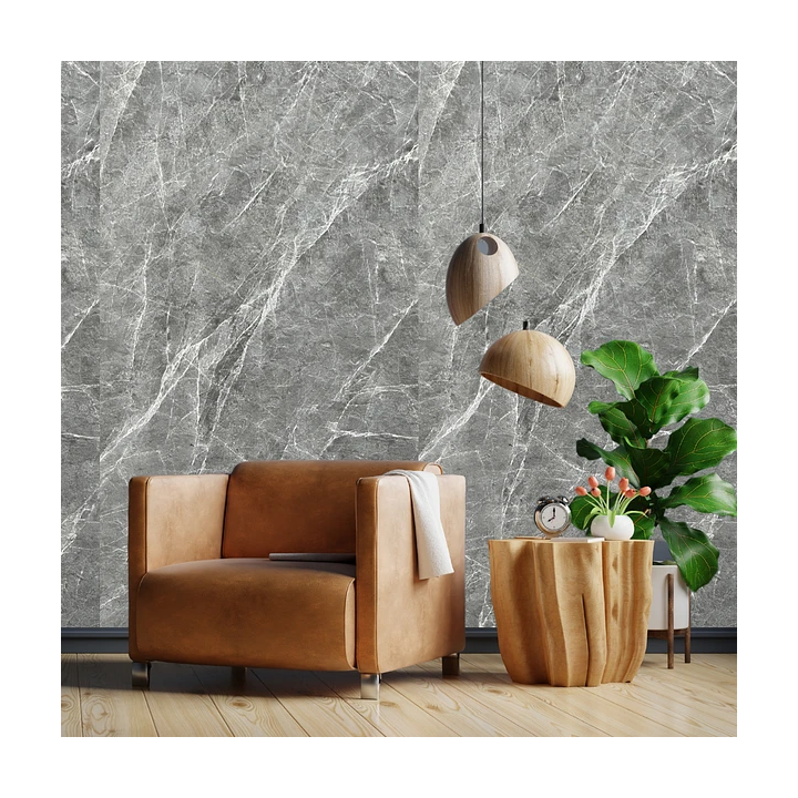 PLANCHA PVC MARMOL GRIS CANOVA