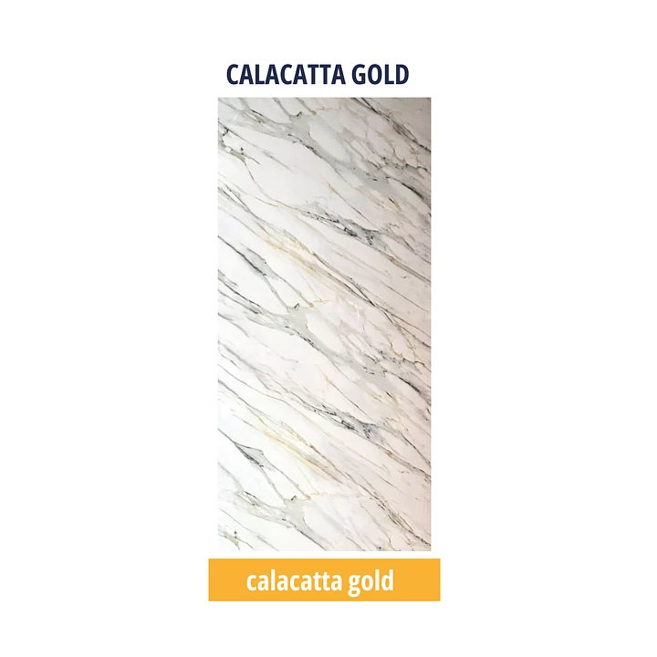 Plancha marmoleada Calacatta Gold Mármol 122x244cm