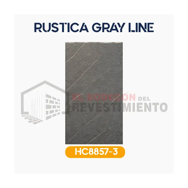 PLANCHA PVC MARMOL RUSTIC GRIS CONCRETO
