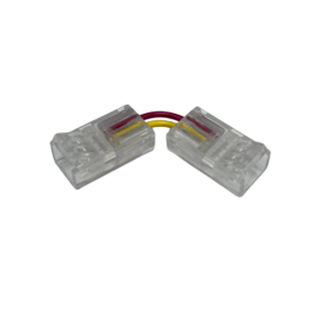 CONECTOR UNION PARA LED 3 PINES ESQUINERO FLEXIBLE