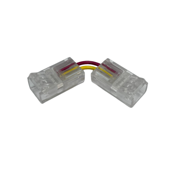 CONECTOR UNION PARA LED 3 PINES ESQUINERO FLEXIBLE