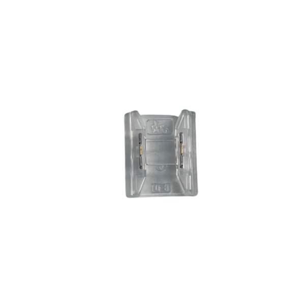 CONECTOR 2 PINES PARA LED 8mm UNION TRANSPARENTE