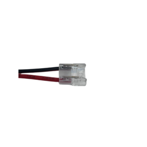 CONECTOR 2 PINES PARA LED 8mm UNION TRANSPARENTE